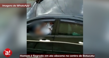 Homem é flagrado em ato obsceno no centro de Botucatu