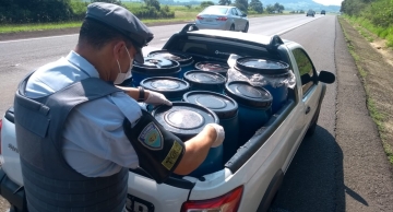 TOR apreende na Castelo Branco em Pardinho carga furtada de óleo vegetal  