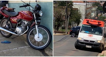 Motociclista é socorrido após acidente no centro de Botucatu