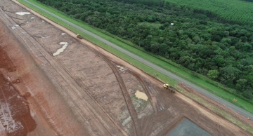 Obras da Dexco em Botucatu têm terraplenagem de 120 mil m²