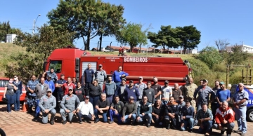 Defesa Civil e Corpo de Bombeiros realizaram treinamento de brigada contra incêndios