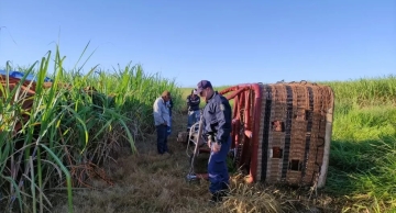Balão tripulado cai às margens da rodovia Castello Branco