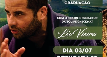 Léo Vieira, cofundador da CheckMat, fará Clínica de intercâmbio do Jiu-jítsu em Botucatu no domingo, dia 03