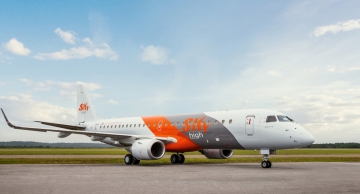 Sky High recebe o primeiro jato E190 da Embraer