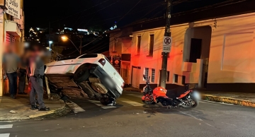 Motociclista fica ferido em acidente na Curuzu em Botucatu