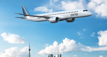 Embraer recebe encomenda de 20 jatos E195-E2 para empresa Porter Airlines