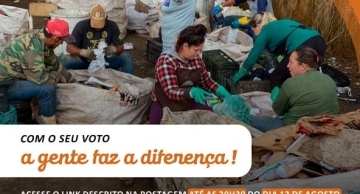 Projeto que visa o fortalecimento do Sistema de Coleta Seletiva de Pardinho está aberto a votação popular