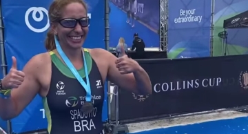 Atleta botucatuense Renata Spadotto fica em 4º lugar no mundial de Aquabike na Eslováquia