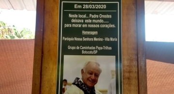 Fiéis fazem missa no local onde morreu Padre Orestes em Botucatu
