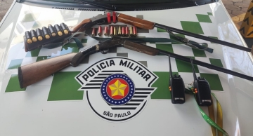Polícia Ambiental de Botucatu prende homens por caça ilegal e porte de arma de fogo