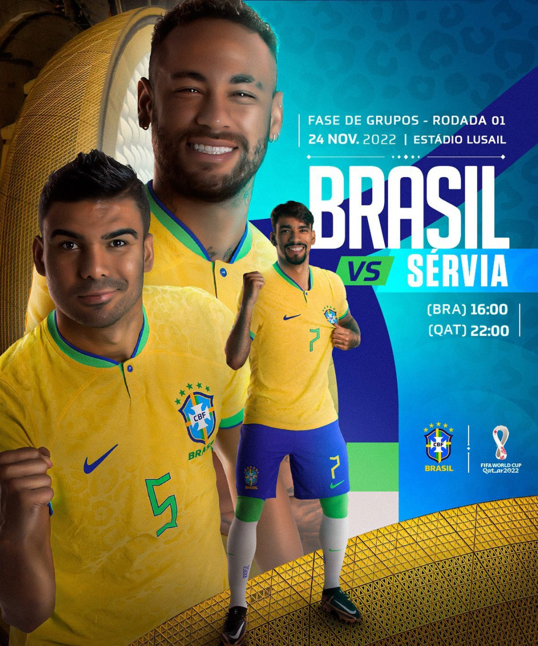 Copa do Mundo: veja provável escalação do Brasil e da Sérvia para o jogo de  hoje, o jogo da copa do mundo de hoje