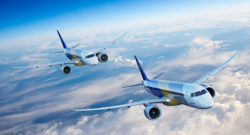 Jatos E195-E2 e E190-E2 da Embraer recebem Certificação de Tipo no Canadá