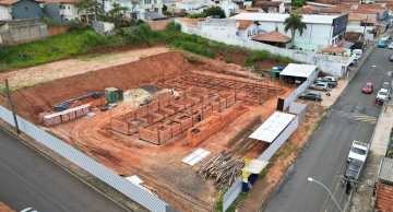 Posto de Saúde do Lavapés está com alicerces prontos e primeiras paredes sendo construídas