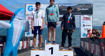 Nadadores da AAB participam de maratona aquática no Chile