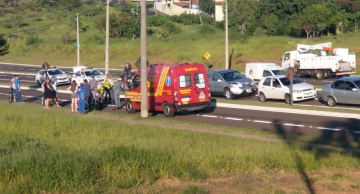 Em segundo acidente, Gastão Dal Farra tem engavetamento com vários veículos