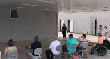 Prática esportiva é integrada ao tratamento de reabilitação em pacientes no Lucy Montoro em Botucatu