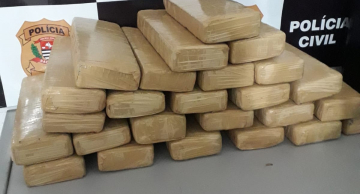 Operação da Polícia Civil prende homem com 21 quilos de maconha em São Manuel