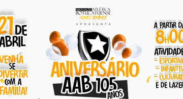 AAB terá diversas atrações na próxima sexta-feira (21) em seu aniversário de 105 anos