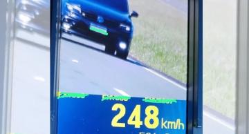 Motorista é flagrado a 248 km/h na Castello Branco