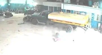 Pneu explode e funcionário de borracharia fica ferido em Itatinga; vídeo