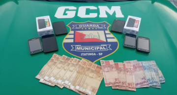 Homem furta 8 celulares em Itatinga, mas é preso em ação conjunta