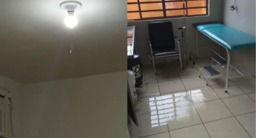 Chuva causa estragos em unidade de saúde de Anhembi, que suspende atendimentos