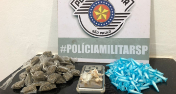 Polícia Militar prende homem por tráfico no bairro Santa Mônica em São Manuel