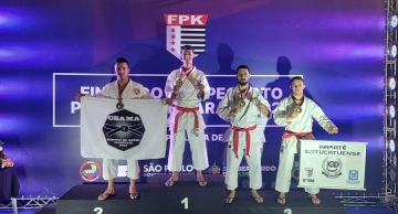 Karateca da AAB conquista medalha no paulista sub-21 e é convocado para a seleção estadual