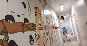 Pinturas trazem arte e humanização ao Pronto-Socorro Pediátrico de Botucatu