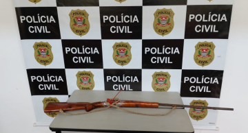 Espingarda é apreendida pela Polícia Civil em área rural de Itatinga