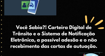 Você Sabia?! Carteira Digital de Trânsito e o Sistema de Notificação Eletrônica