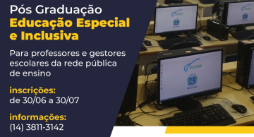 Inscrições para pós-graduação em Educação Especial ( EAD) seguem até 30 de julho em Botucatu