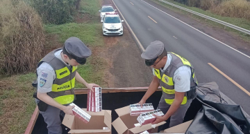 Polícia Rodoviária apreende 240 mil maços de cigarros contrabandeados em rodovia de São Manuel