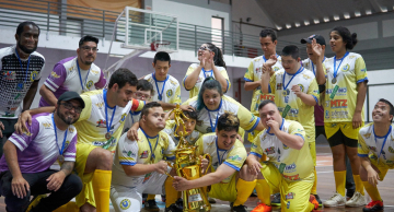 Incas Futsal Down DI faz jogo amistoso com a equipe da Ponte Preta Futsal Down em Campinas