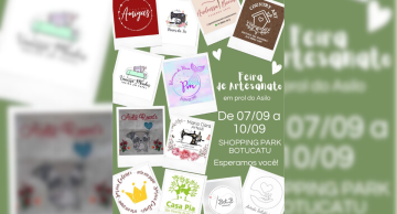 Shopping Park recebe feira de artesanato para ajudar o Asilo de Botucatu