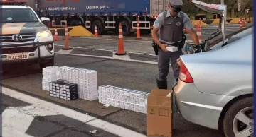 Polícia apreende mais de 200 celulares sem nota fiscal na Rodovia Castello Branco em Itatinga
