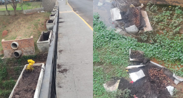 Vândalos destroem floreiras em dois pontos de Botucatu no fim de semana