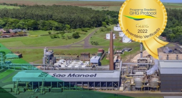 Usina São Manoel conquista Selo Ouro GHG PROTOCOL pela quinta vez
