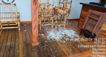 Chuva e ventania causam estragos em residências da zona rural em Botucatu