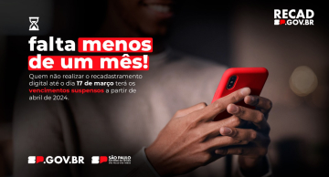 Servidores estaduais têm menos de um mês para fazer o recadastramento digital