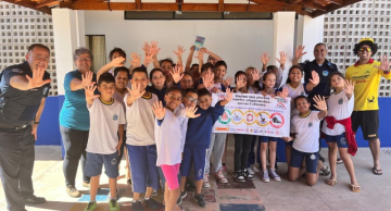 Patrulha da Paz realiza palestra de prevenção ao afogamento