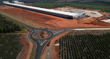 Finalizada rotatória de acesso a Dexco em Botucatu; fábrica deve começar a operar em breve