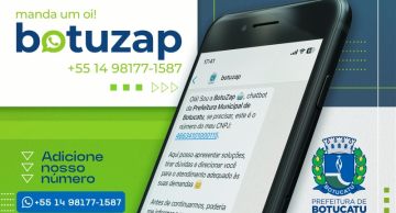 Prefeitura divulga Botuzap, serviço de autoatendimento para serviços municipais