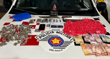 Força Tática prende homem com grande quantidade de droga, armas e munições em São Manuel   Força Tática prende homem com grande quantidade de droga, armas e munições em São Manuel