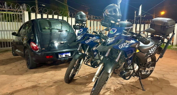 GEPOM recupera carro furtado que estava circulando em Botucatu GEPOM recupera carro furtado que estava circulando em Botucatu