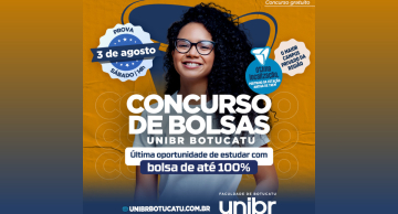 Concurso de bolsas aqui na UNIBR Botucatu!