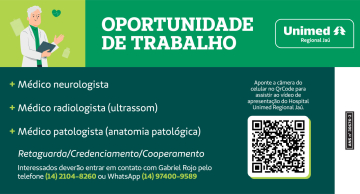 Oportunidade de trabalho para médicos