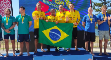 Bombeiro de Botucatu conquista medalha de ouro no Campeonato Mundial de Salvamento Aquático