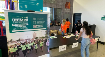 Com apoio do Shopping Amando, retirada de kits da Caminhada Unimed foi um sucesso