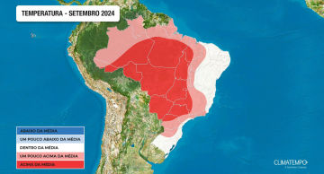 Setembro terá recordes de calor e muita seca